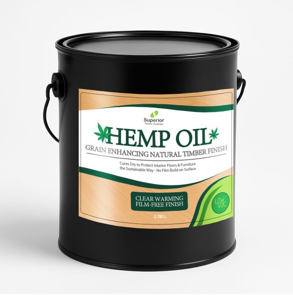 Hemp Oil for Indoor Solid Timber Furniture 3.785 Ltr