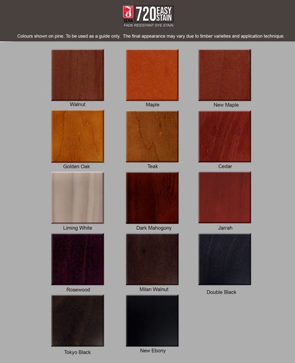 720 easystain standard colours